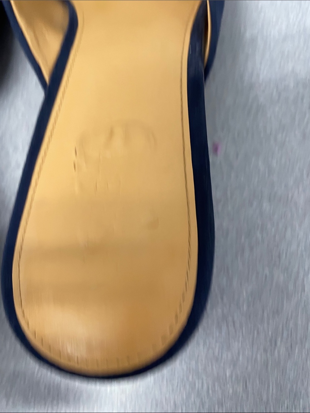 J. Crew Navy Suede Low Heel Mules - Picture 7 of 9